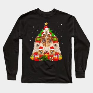 Chow Chow Christmas Tree Long Sleeve T-Shirt